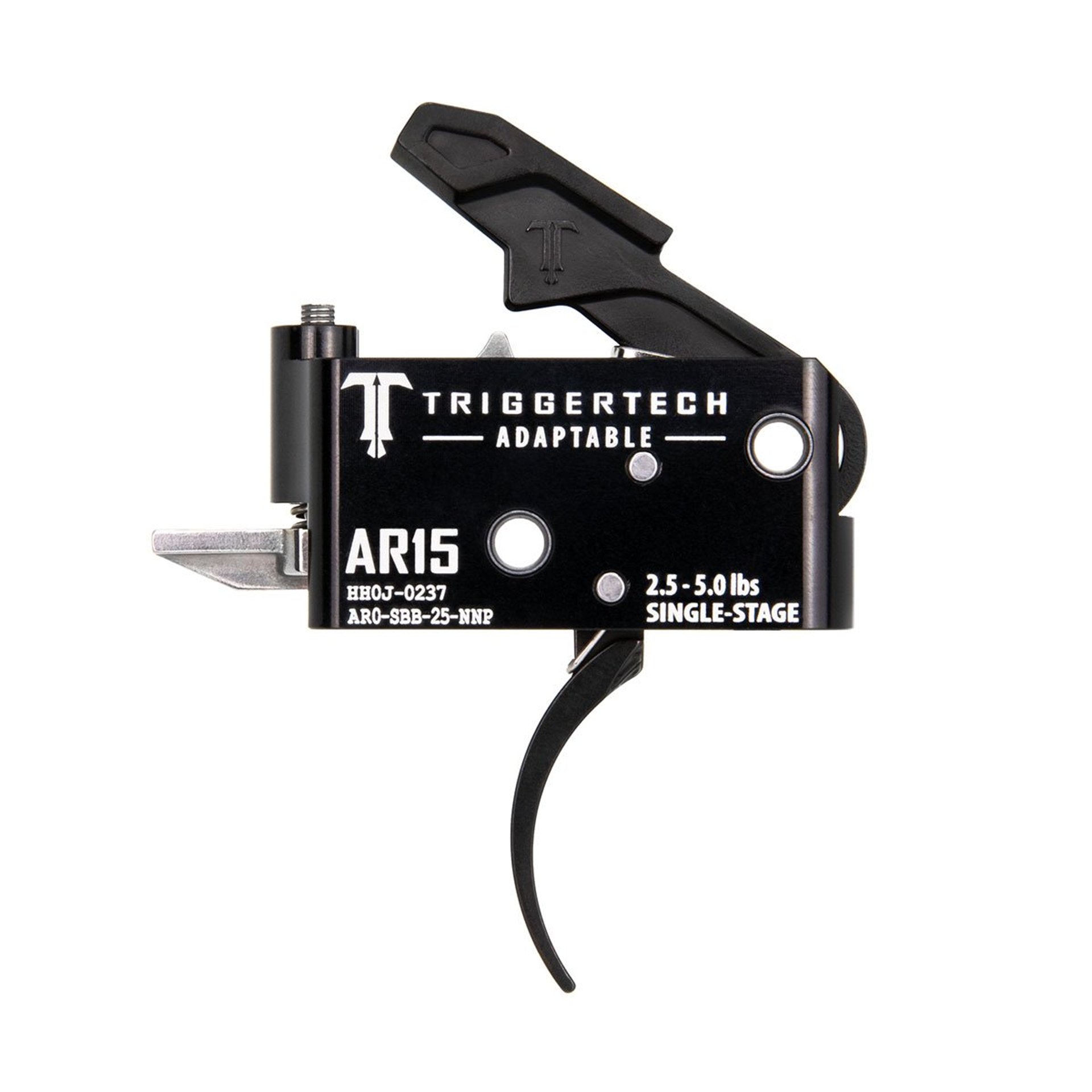 AR15 Single-Stage Adaptable Pro Curved Trigger PVD Black