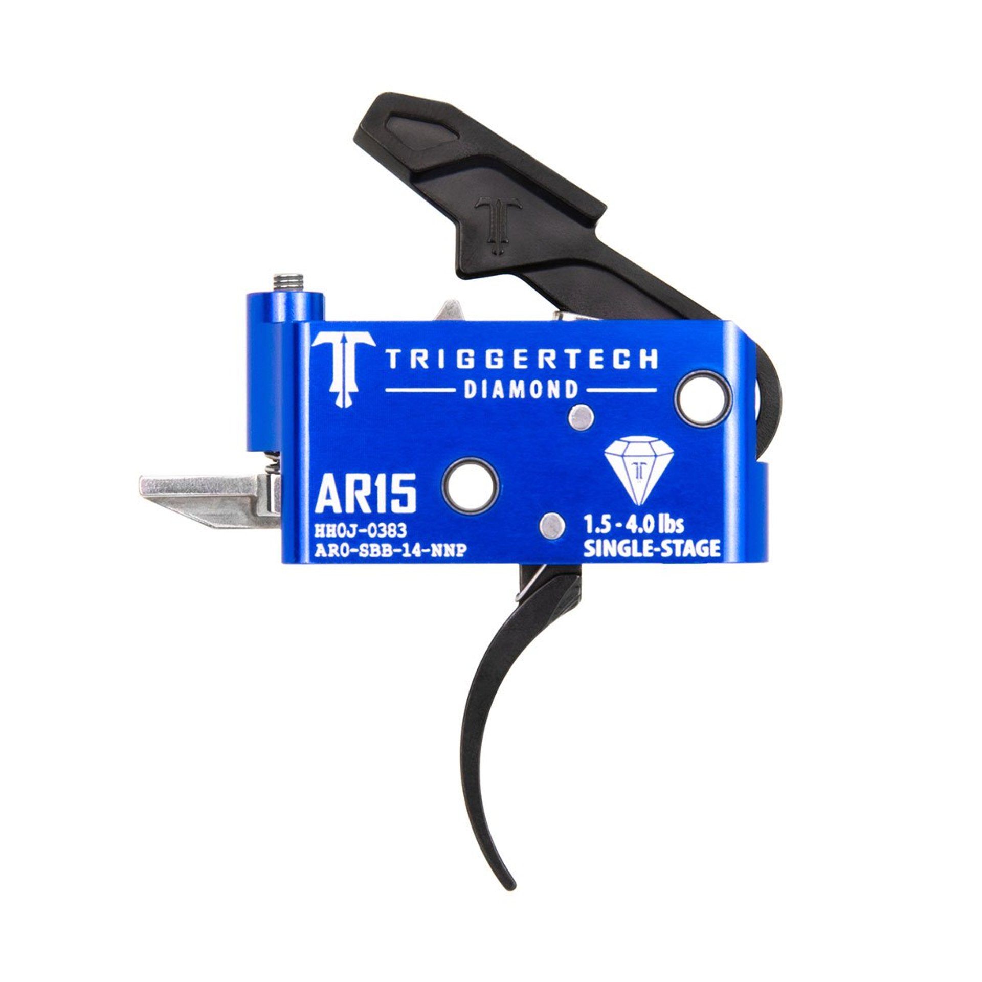 AR15 Single-Stage Diamond Flat Trigger PVD Black