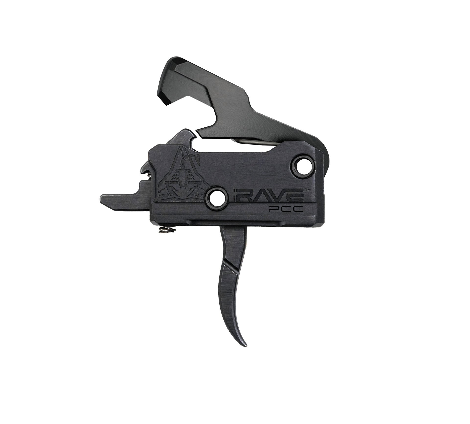 Rave PCC Drop-In Curved Trigger With Anti-Walk Pins Black