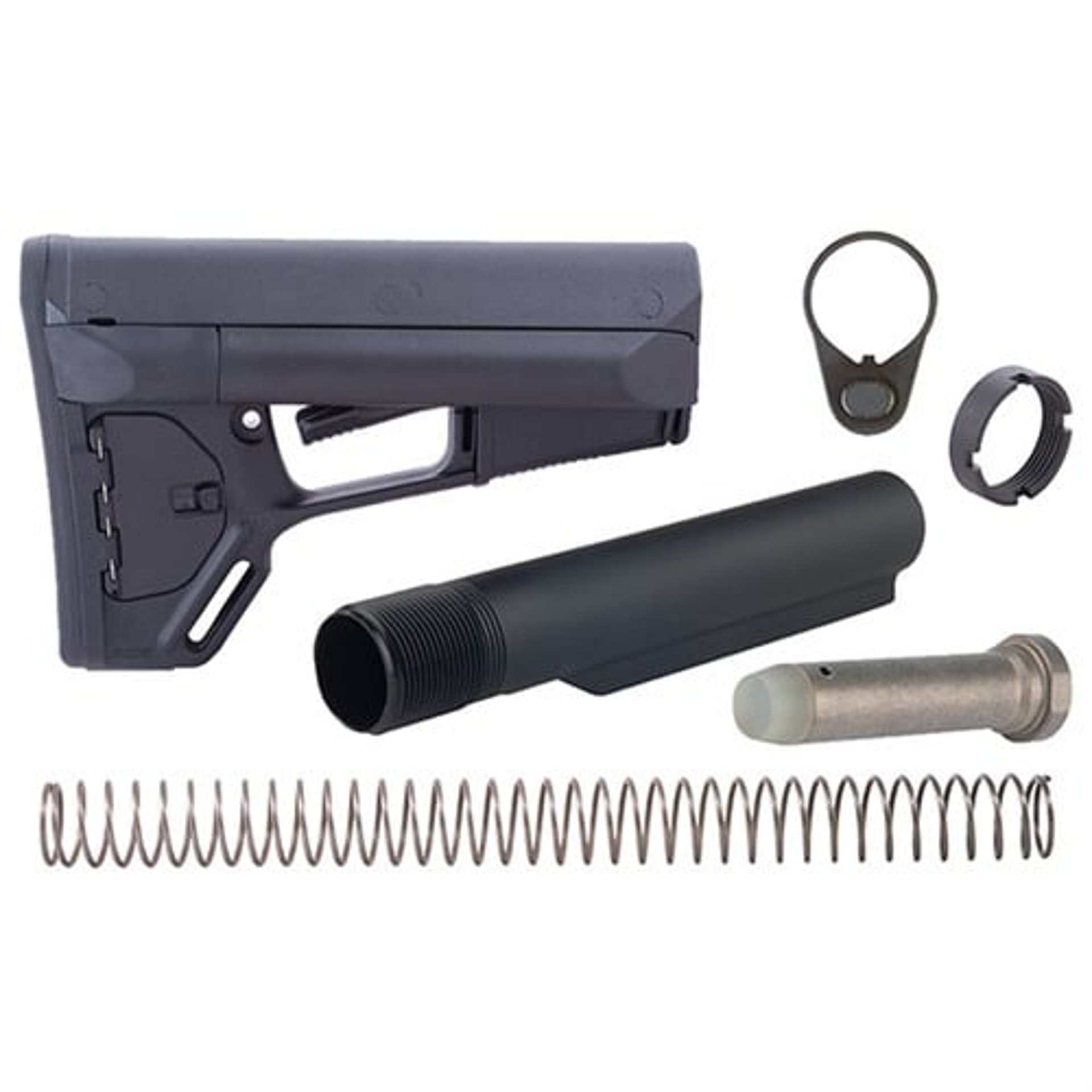 AR-15 ACS Stock Assy Collapsible Mil-Spec Black