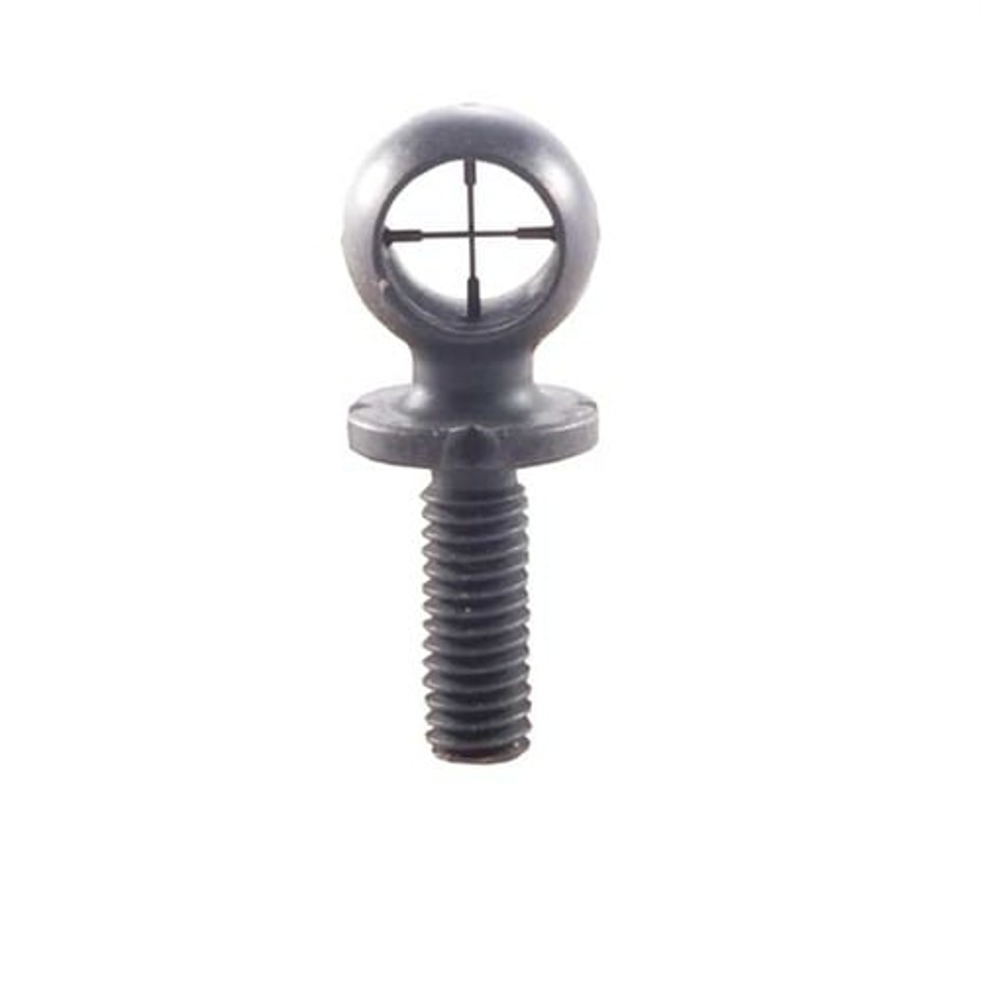 Crosshairs Duplex Hooded Front Sight Brass Black