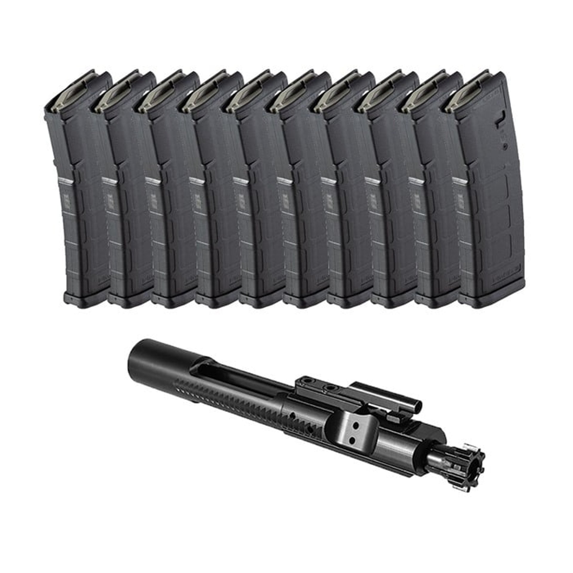 M16 BCG 5.56mm NATO & AR-15 30-Round PMAG GEN M2 10 Pack