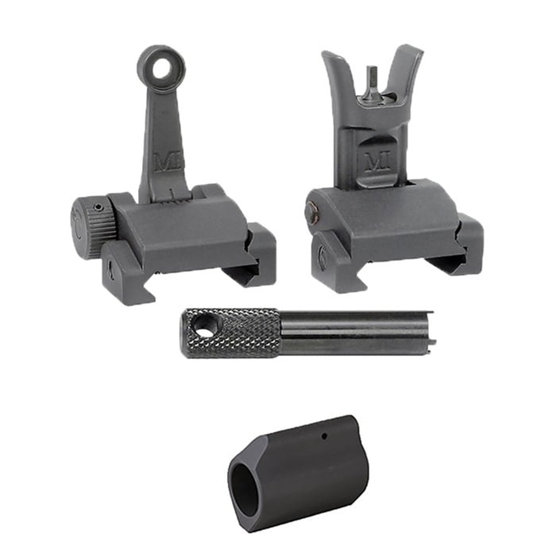 .750 Gas Block w/ AR-15 Flip-Up Combat Sights